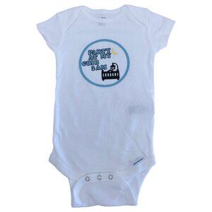 NEW! Custom "Party At My Crib 2AM" Flock Vinyl Baby Onesie